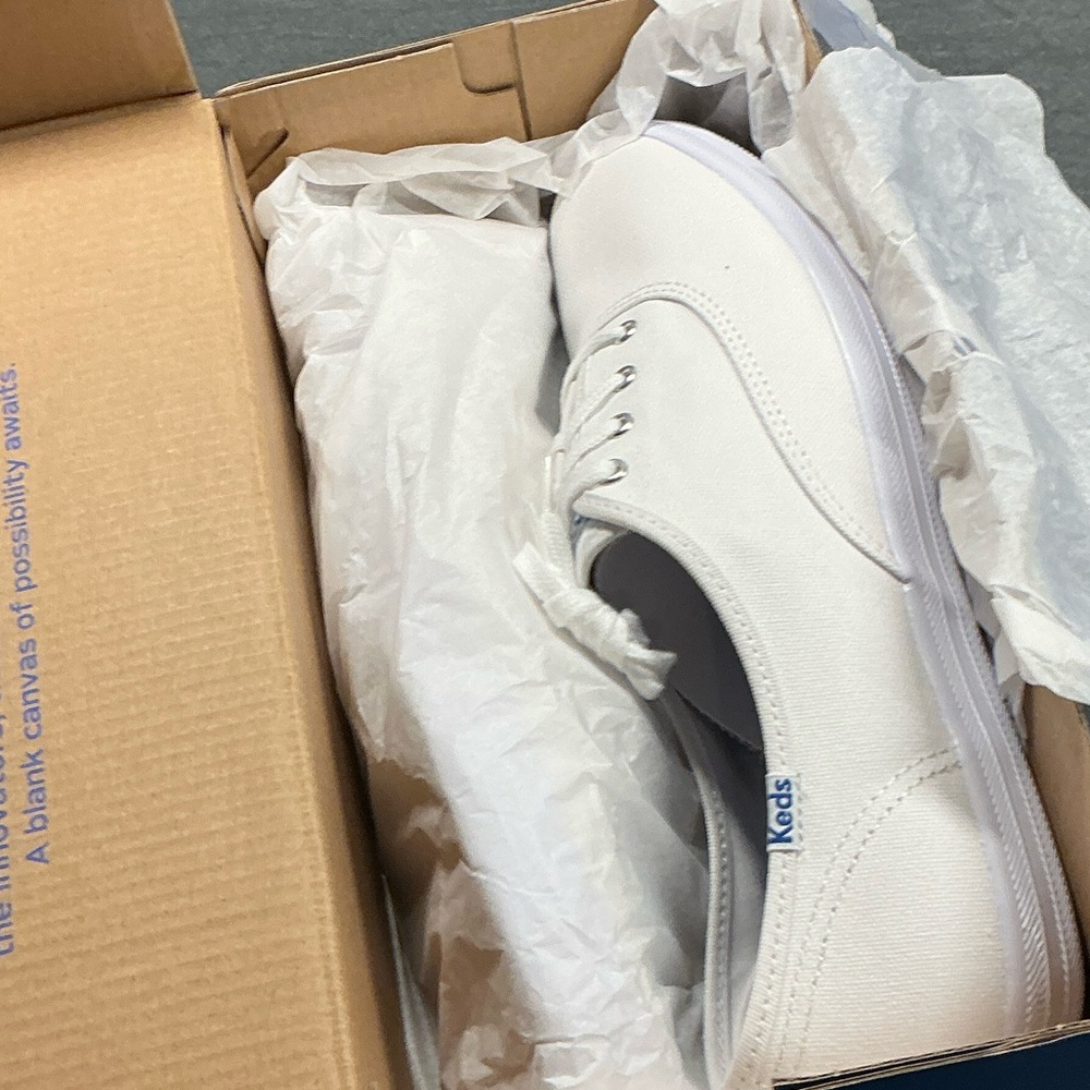 Keds Classic White Lace-Up Sneakers